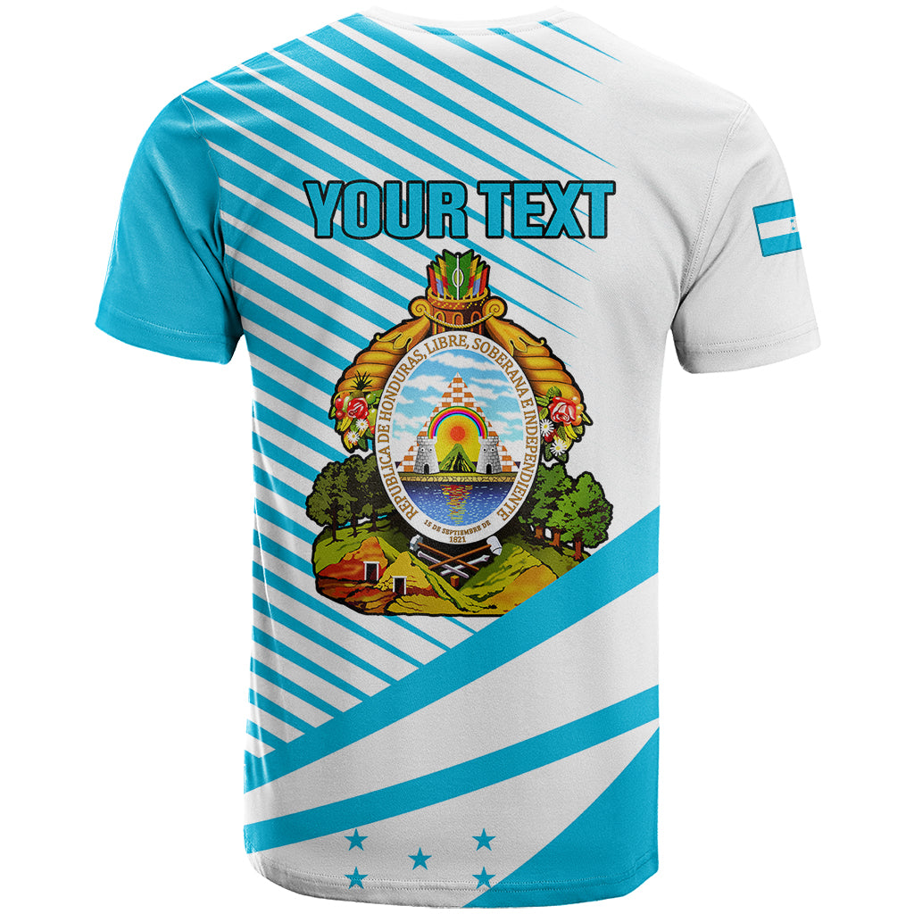 Personalised Honduras T-Shirt Coat Of Arms With Scarlet Macaw Graphic Tee
