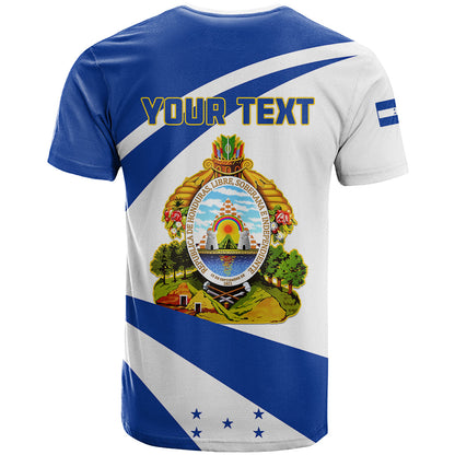 Personalised Honduras Independence Day T-Shirt Map With Coat Of Arms Graphic Tee