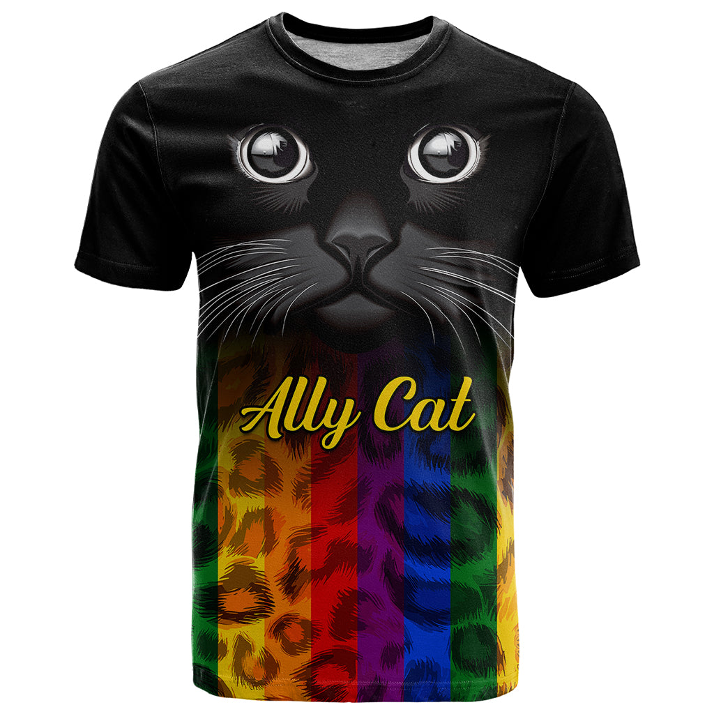 Personalised Ally Cat T-Shirt National Coming Out Day Graphic Tee