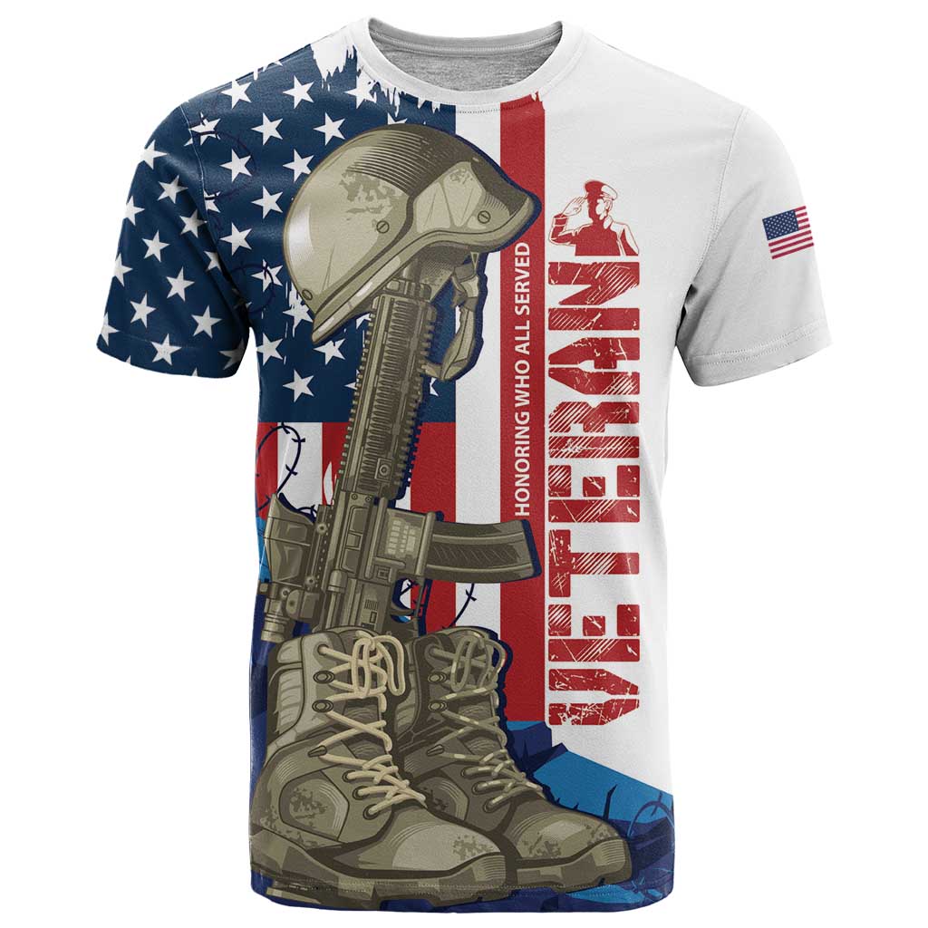 Happy Veterans Day T-Shirt Honoring All Who Served Graphic Tee