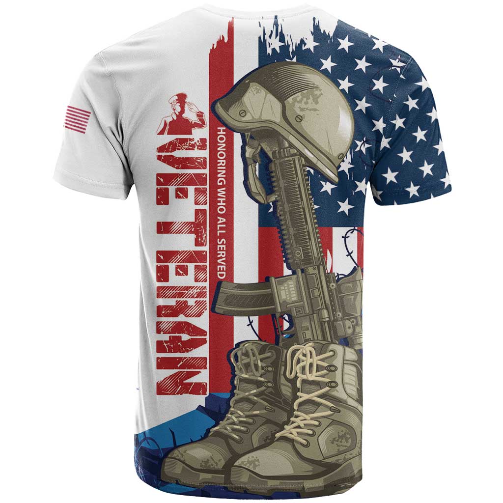 Happy Veterans Day T-Shirt Honoring All Who Served Graphic Tee
