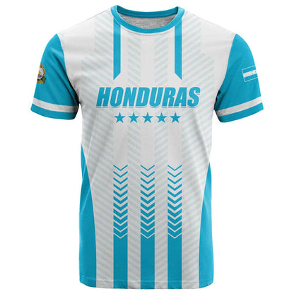 Custom Honduras Football T-Shirt Vamos Los Catrachos Graphic Tee