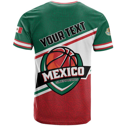 Personalized Mexico Basketball T-Shirt Guerreros Go Champion Graphic Tee