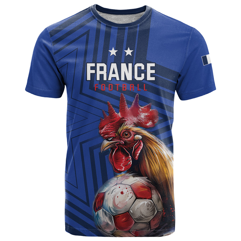 Custom France 2024 Football T-Shirt Allez Les Bleus Graphic Tee