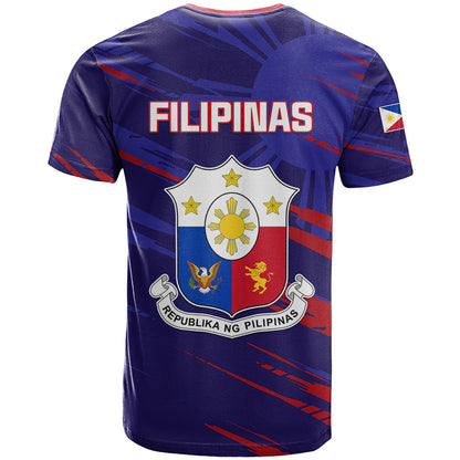 Philippines Football T-Shirt Filipinas Lion Sporty Style Graphic Tee
