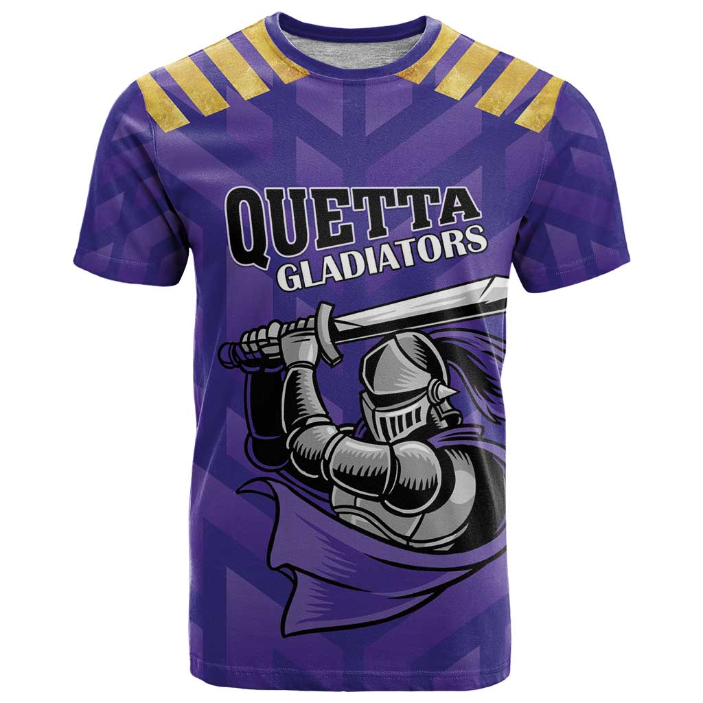 Custom Quetta Cricket Gladiators T-Shirt One Force Purple Force Graphic Tee