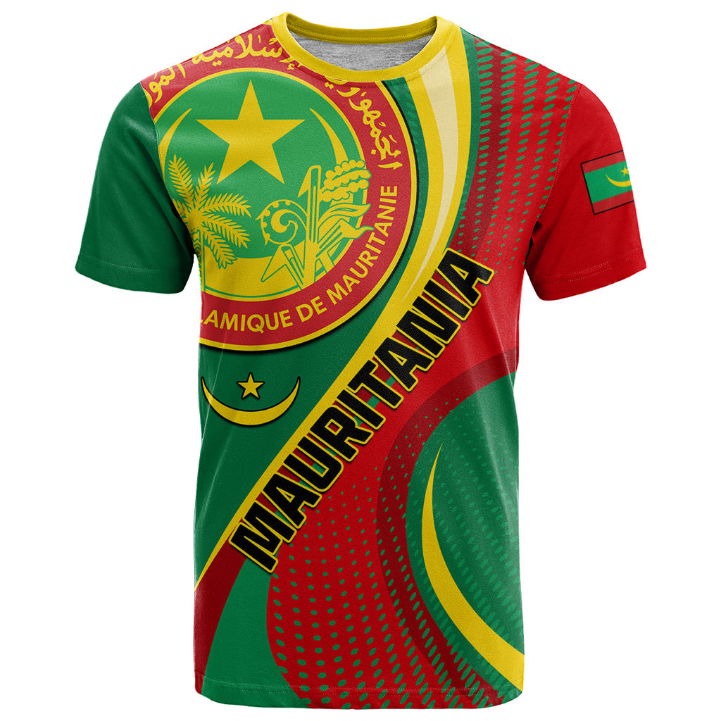 Personalised Mauritania Independence Day T-Shirt Mauritanian Seal Special Version Graphic Tee