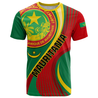 Personalised Mauritania Independence Day T-Shirt Mauritanian Seal Special Version Graphic Tee