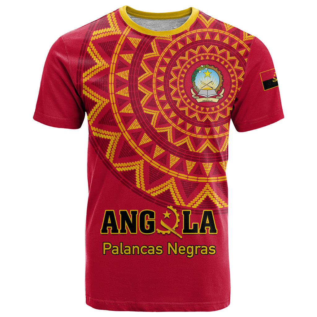 Angola Football T-Shirt Go Palancas Negras Red Version Graphic Tee