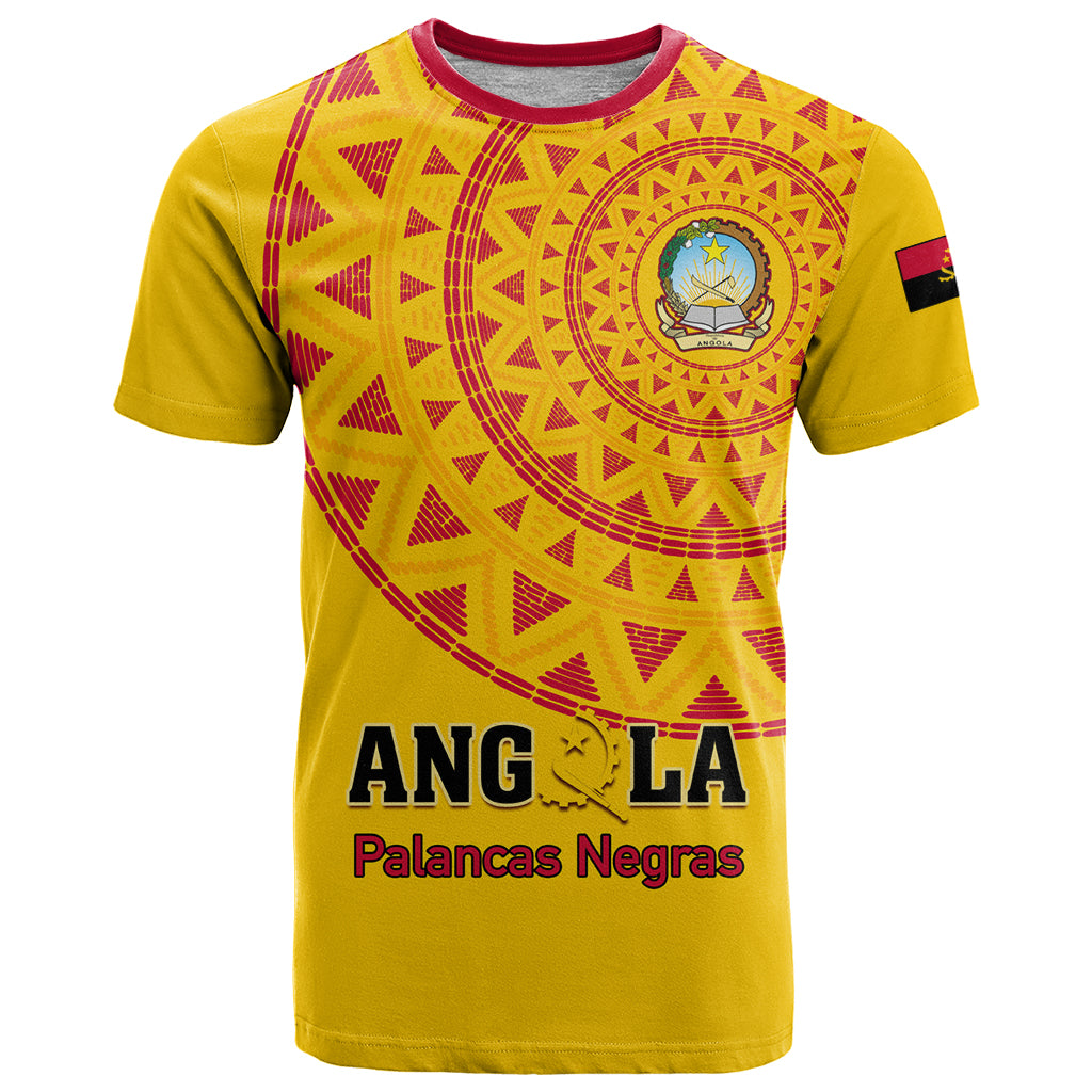 Angola Football T-Shirt Go Palancas Negras Yellow Version Graphic Tee