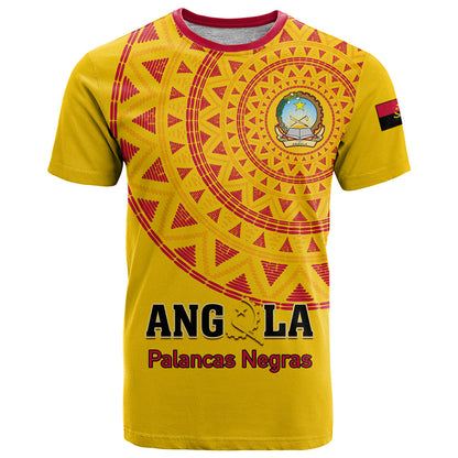 Angola Football T-Shirt Go Palancas Negras Yellow Version Graphic Tee
