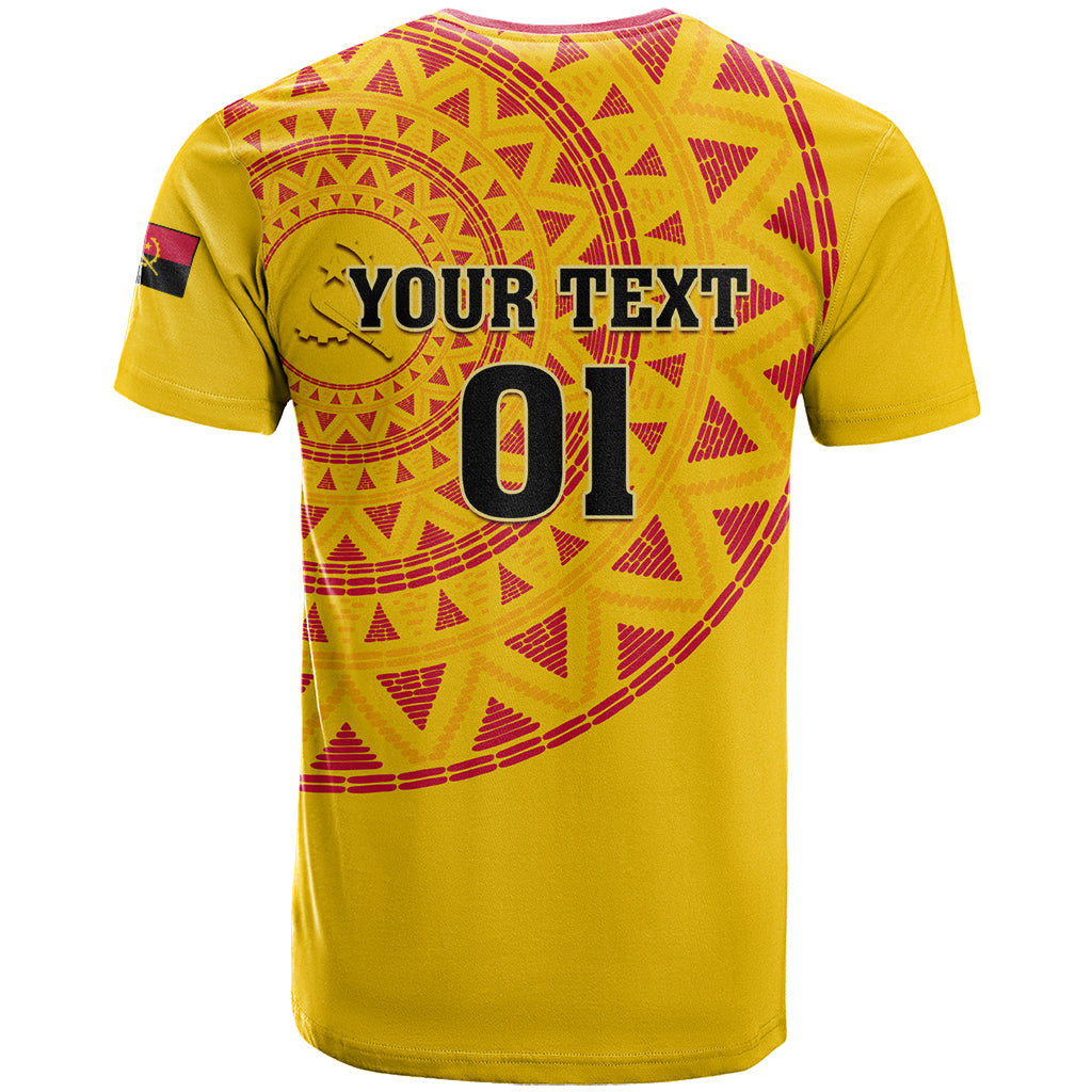 Angola Football T-Shirt Go Palancas Negras Yellow Version Graphic Tee