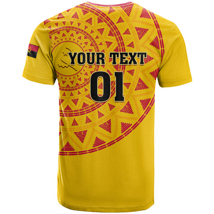 Angola Football T-Shirt Go Palancas Negras Yellow Version Graphic Tee