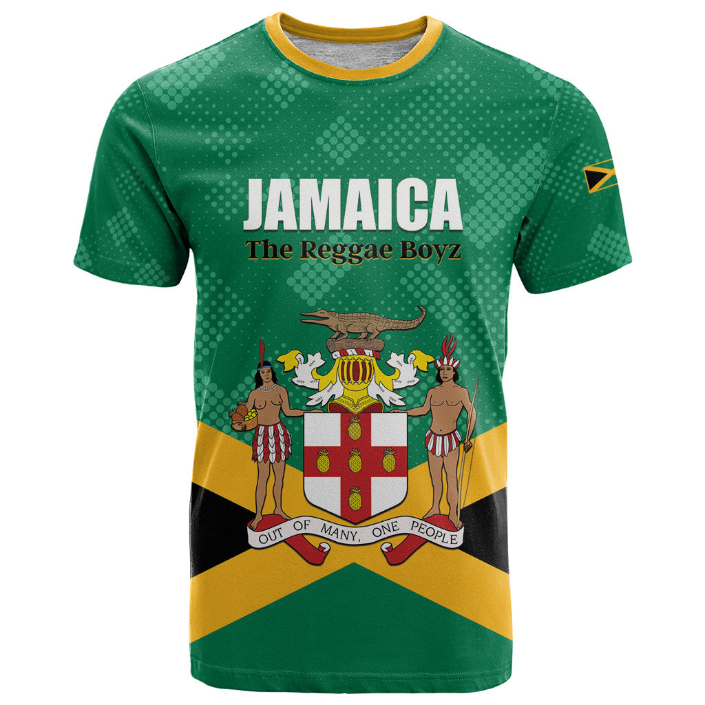 Personalized Jamaica 2024 T-Shirt Jumieka Reggae Boyz Graphic Tee