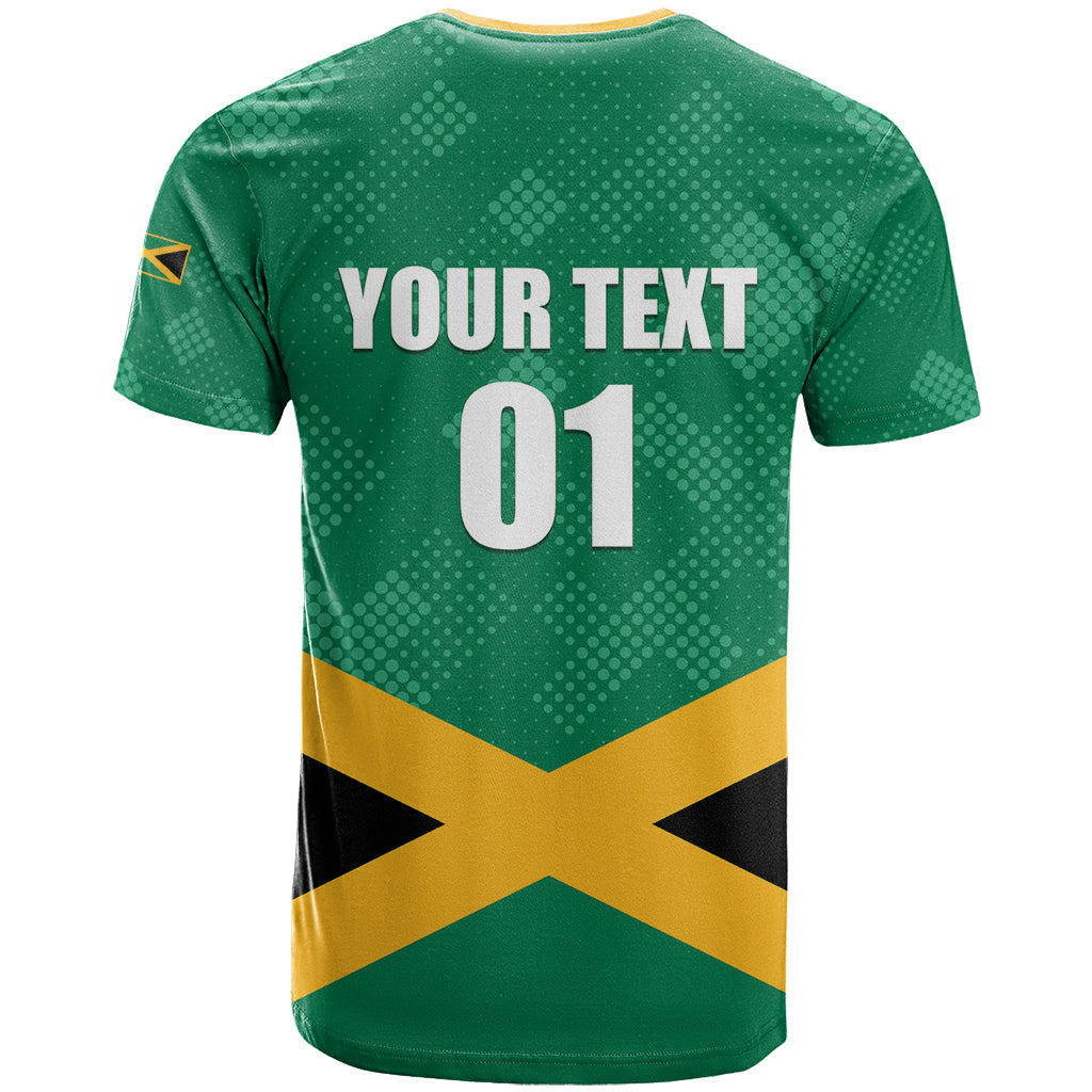 Personalized Jamaica 2024 T-Shirt Jumieka Reggae Boyz Graphic Tee