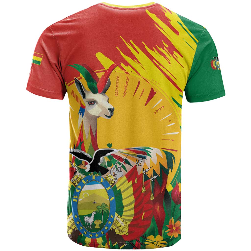 Bolivia Independence Day T-Shirt Puliwya Achka Aylluska Mamallaqta Graphic Tee
