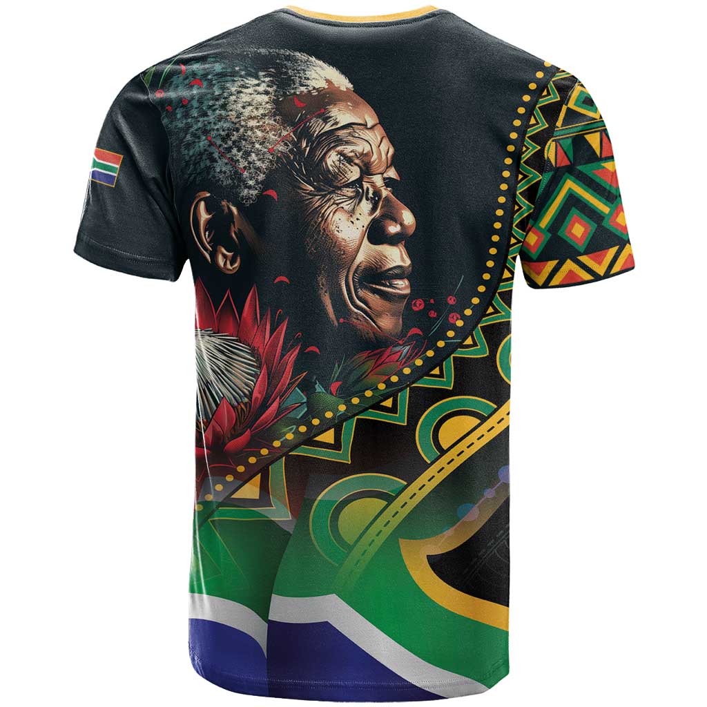 Nelson Mandela Birthday T-Shirt Leader of the Nation Graphic Tee