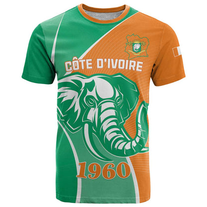 Ivory Coast Independence Day T-Shirt Cote d Ivoire Elephant Graphic Tee