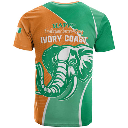 Ivory Coast Independence Day T-Shirt Cote d Ivoire Elephant Graphic Tee