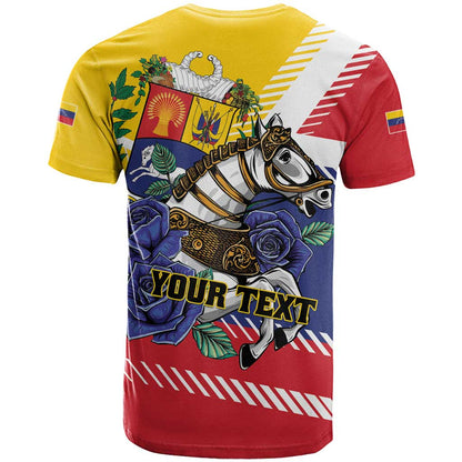 Personalized Venezuela White Horse T-Shirt Veneziola Flag Colors Graphic Tee