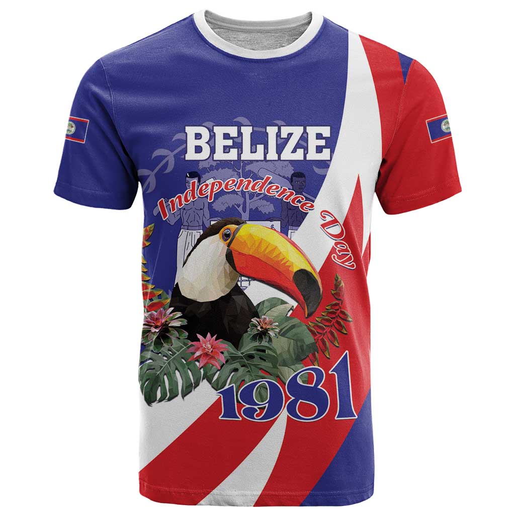 Belize Independence Day 1981 T-Shirt Bileez Keel Billed Toucan Graphic Tee