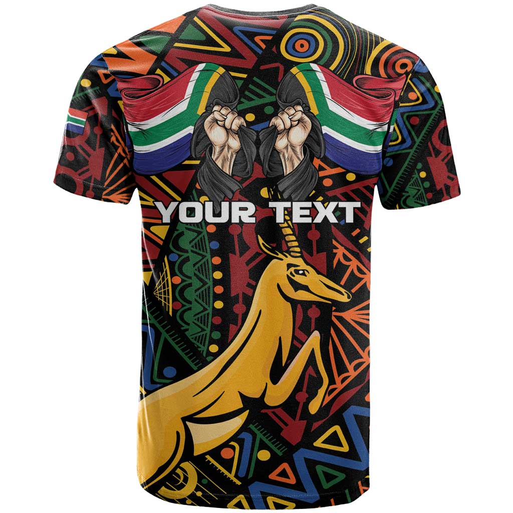 South African Heritage Day T-Shirt Springbok African Pattern Graphic Tee