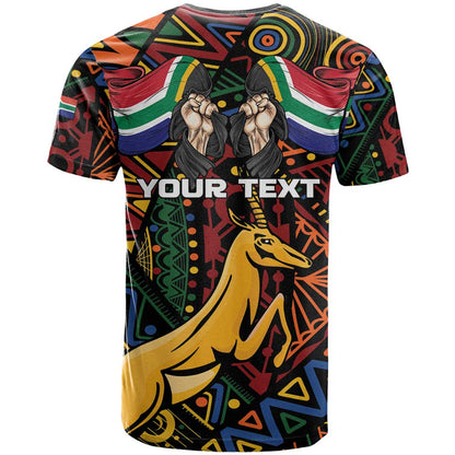 South African Heritage Day T-Shirt Springbok African Pattern Graphic Tee