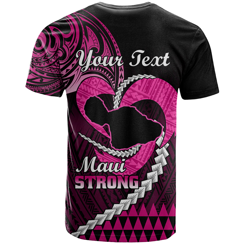 Personalised Hawaii T-Shirt Maui Be Strong Kakau Pink Version Graphic Tee