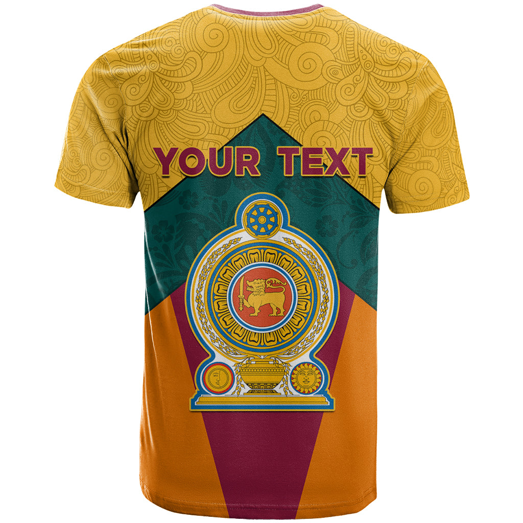 Sri Lanka Independence Day T-Shirt Golden Lion Sinha Flag Style Graphic Tee