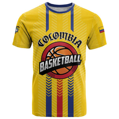 Colombia Basketball Custom T-Shirt Vamos Colombiana Graphic Tee