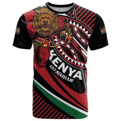 Custom Kenya Rugby Simbas T-Shirt Elevate Your Game Graphic Tee