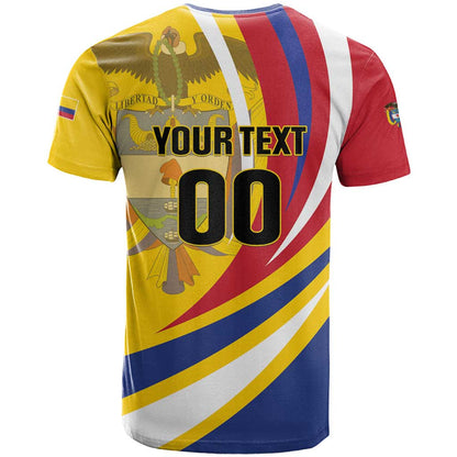 Custom Colombia Rugby T-Shirt Los Tucanes Go Champions Graphic Tee