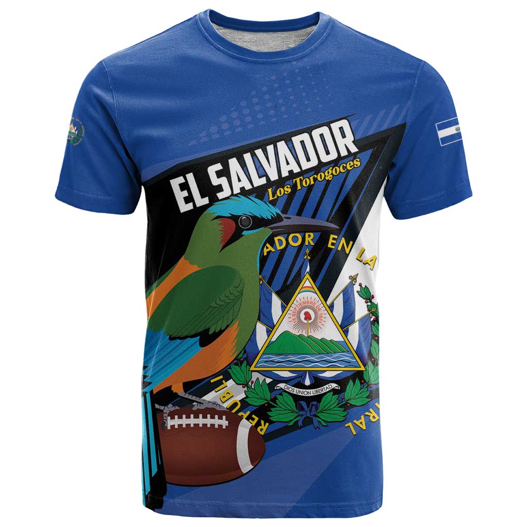 Custom El Salvador Rugby T-Shirt Los Torogoces Go Champions Graphic Tee