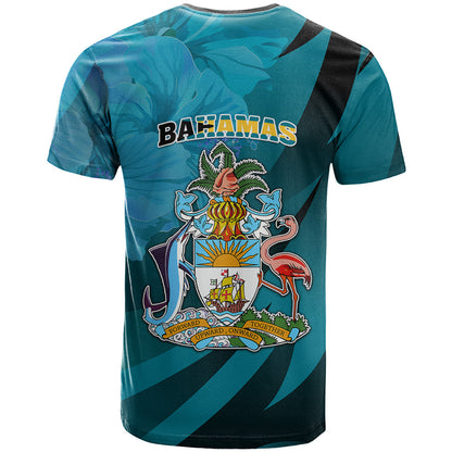10 July The Bahamas Independence Day T-Shirt Bahamian Blue Marlin With Hibiscus Graphic Tee