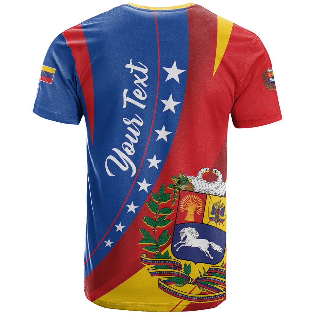 Personalized Venezuela T-Shirt Dios y Federacion Curve Star Graphic Tee