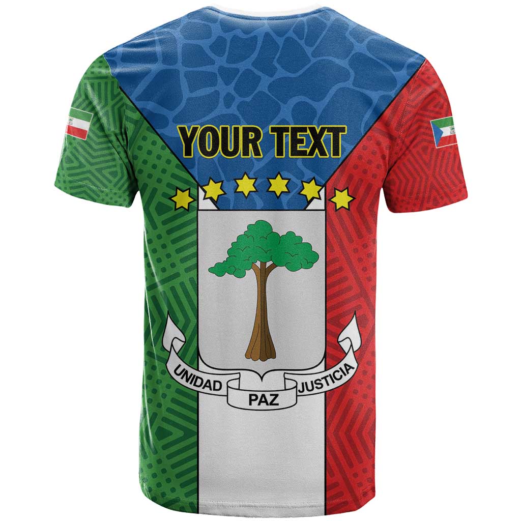 Personalized Equatorial Guinea T-Shirt Unidad Paz Justicia Graphic Tee