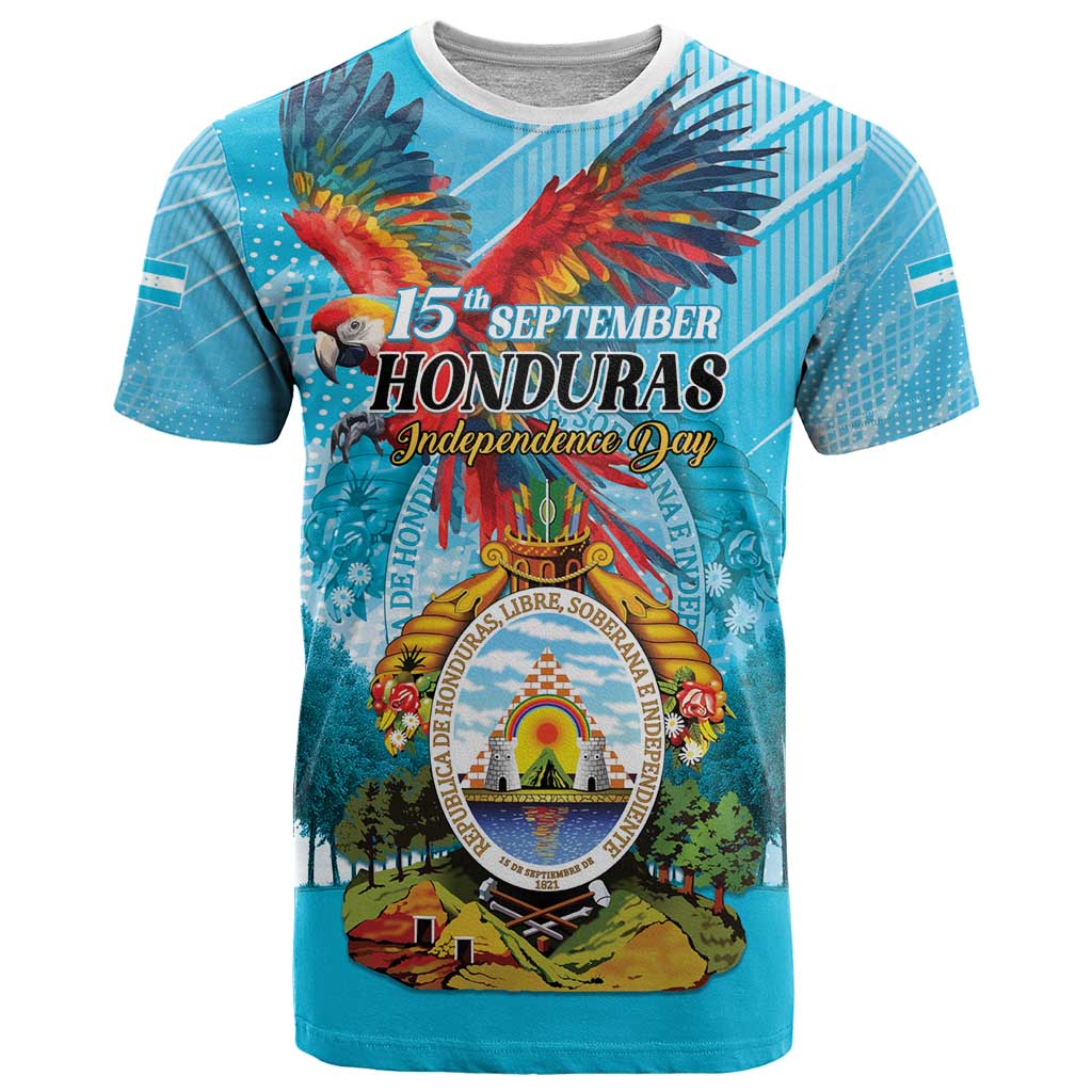 Personalized Honduras Independence Day 1821 T-Shirt Libre Soberana e Independiente Graphic Tee