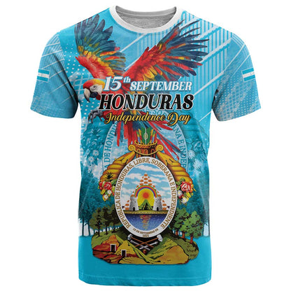 Personalized Honduras Independence Day 1821 T-Shirt Libre Soberana e Independiente Graphic Tee