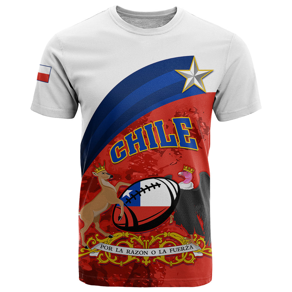 Custom Chile Rugby T-Shirt The Condors Go World Cup Graphic Tee