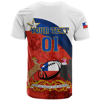Custom Chile Rugby T-Shirt The Condors Go World Cup Graphic Tee