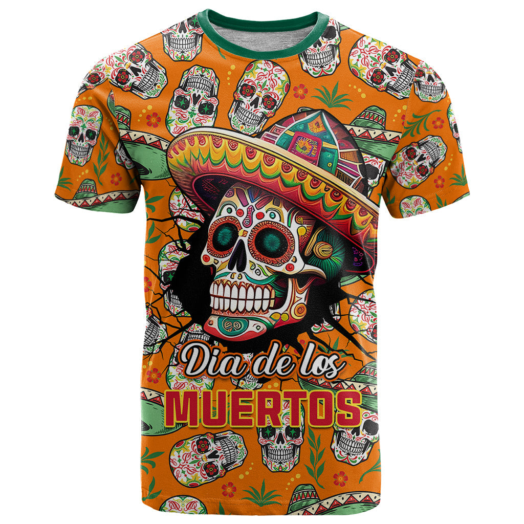 Personalised Day Of The Dead T-Shirt Sugar Skull Dia de los Muertos Graphic Tee