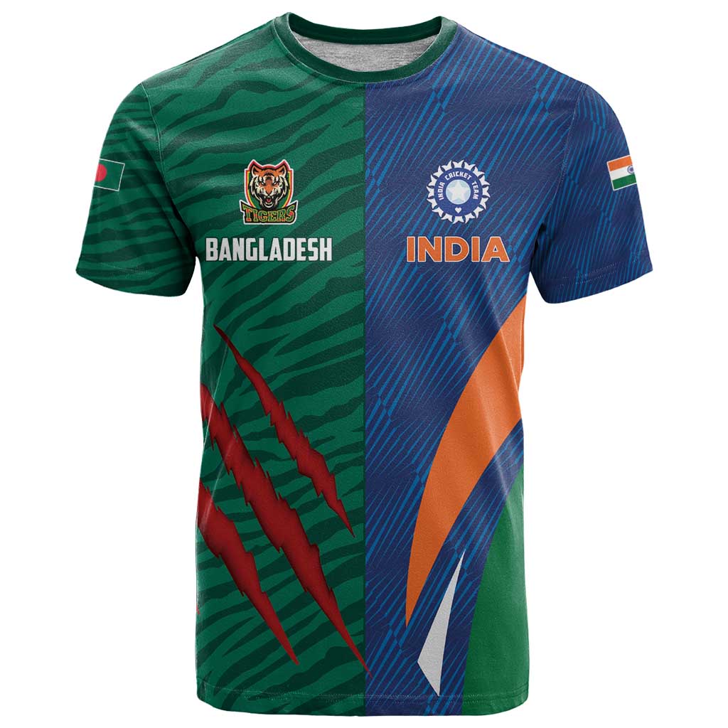 Custom Cricket India Vs Bangladesh T-Shirt Simple Style Graphic Tee