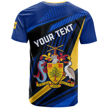 Personalised Barbados Independence Day T-Shirt Barbadian Coat Of Arms Special Version Graphic Tee