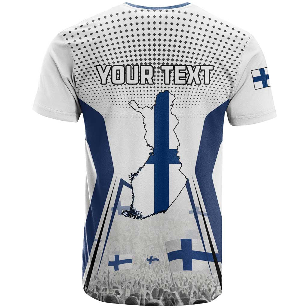 Personalised Finland Independence Day T-Shirt Suomi Coat Of Arms Special Version Graphic Tee