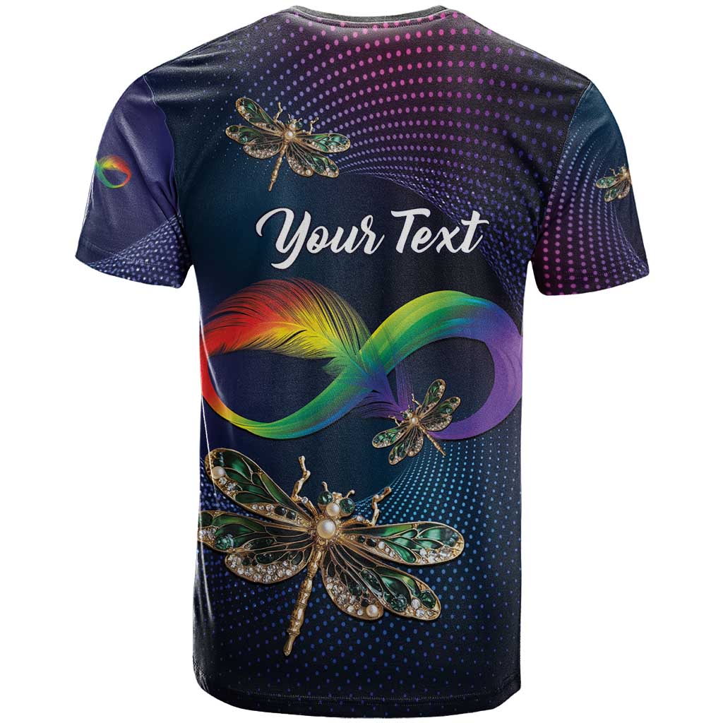 Personalized As Long As I Breathe You'll Be Remembered T-Shirt Feather Infinity Luxury Dragonfly Graphic Tee