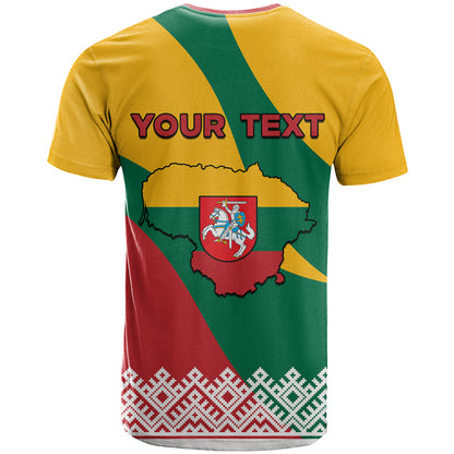 Lithuania Independence Day Personalized T-Shirt Lietuva Vytis 106th Anniversary Graphic Tee