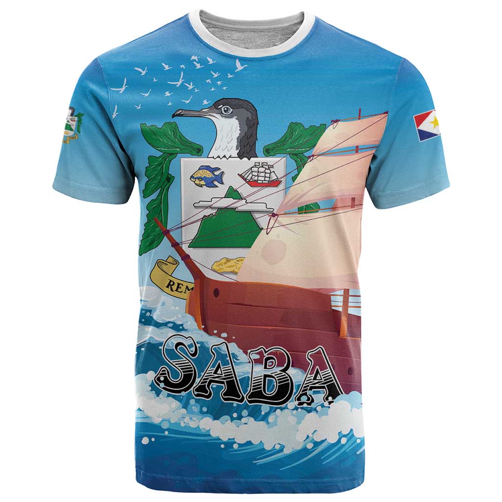 Personalized Saba T-Shirt Sailboat Remis Velisque Graphic Tee