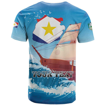 Personalized Saba T-Shirt Sailboat Remis Velisque Graphic Tee