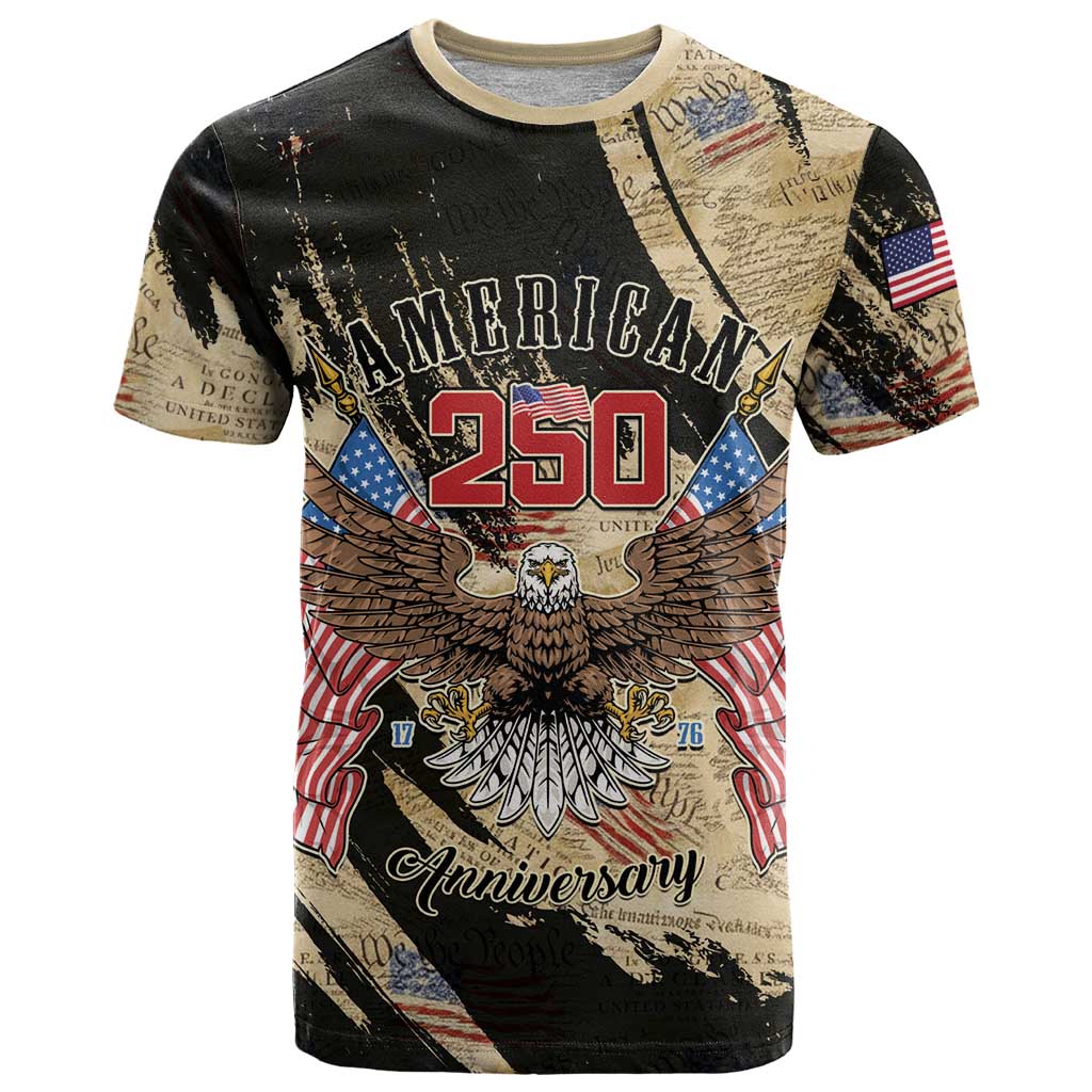 Personalized American 250th Anniversary T-Shirt We The People Graphic Tee