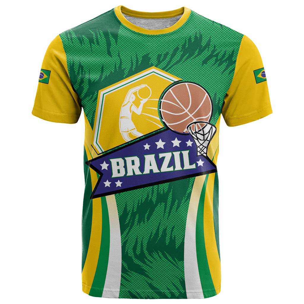 Brazil Basketball Custom T-Shirt Come On Brasil Cariocas Graphic Tee